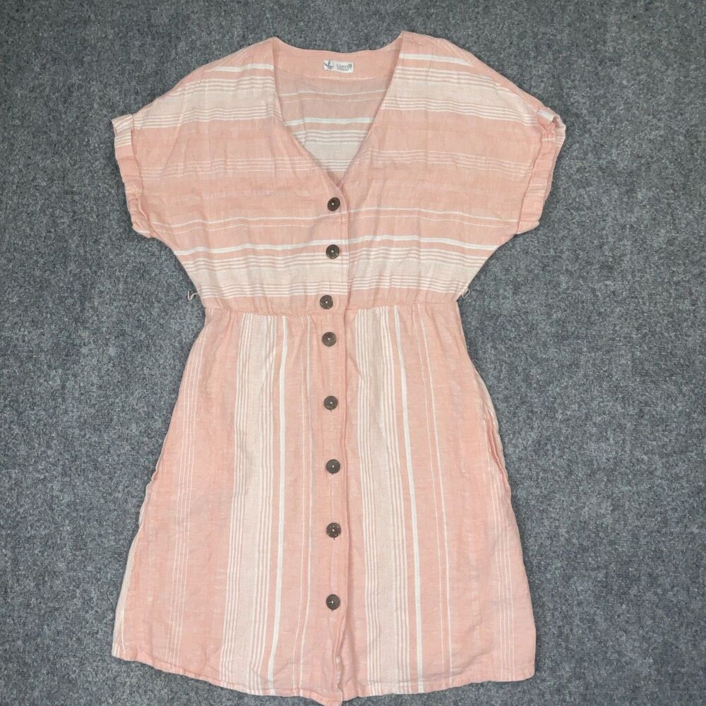 Carve Designs Dress Womens Size M  Willow Linen Blend Beach Coastal